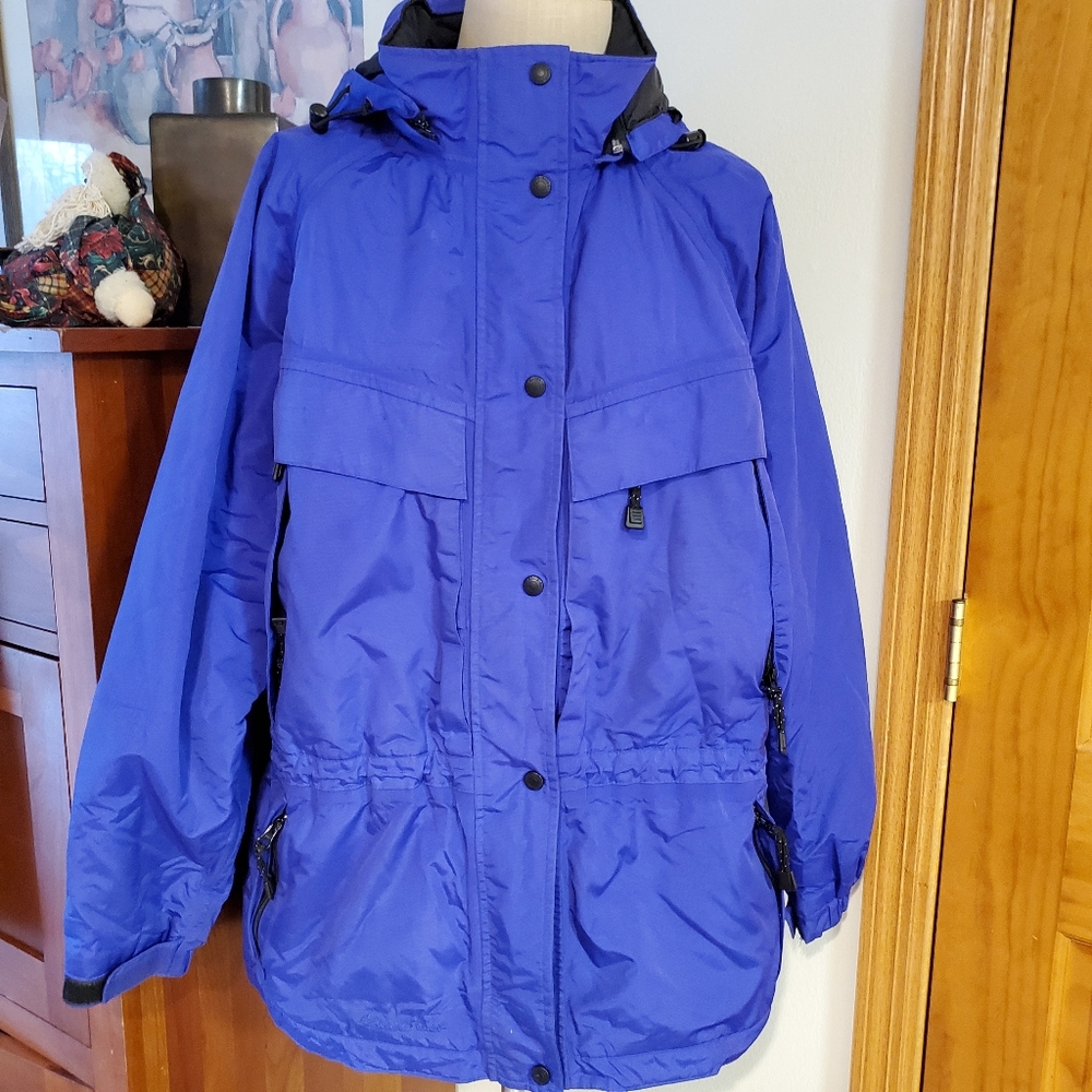 Eddie Bauer Classic Womens Royal Blue Parka XXL
